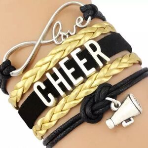 CHEERLEADER LOVE CORDED BRACELET